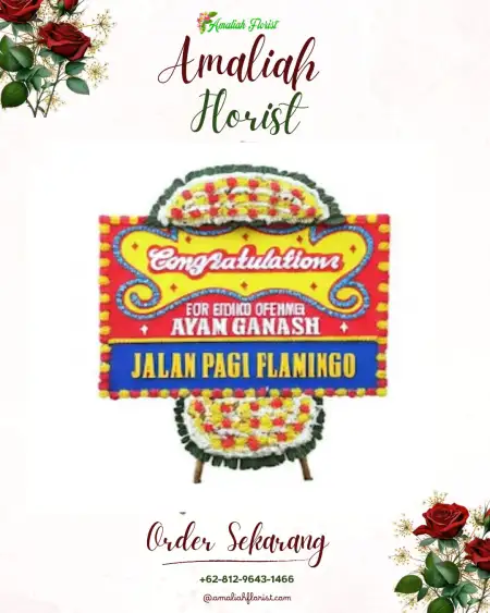 Sewa Papan Bunga Lesung Batu Muda